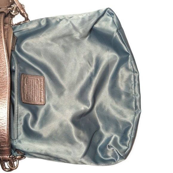 Coach Ashlyn Chelsea Hobo Bag Leather  Pewter Metallic Shoulder Bag Purse 18211 - Picture 12 of 13